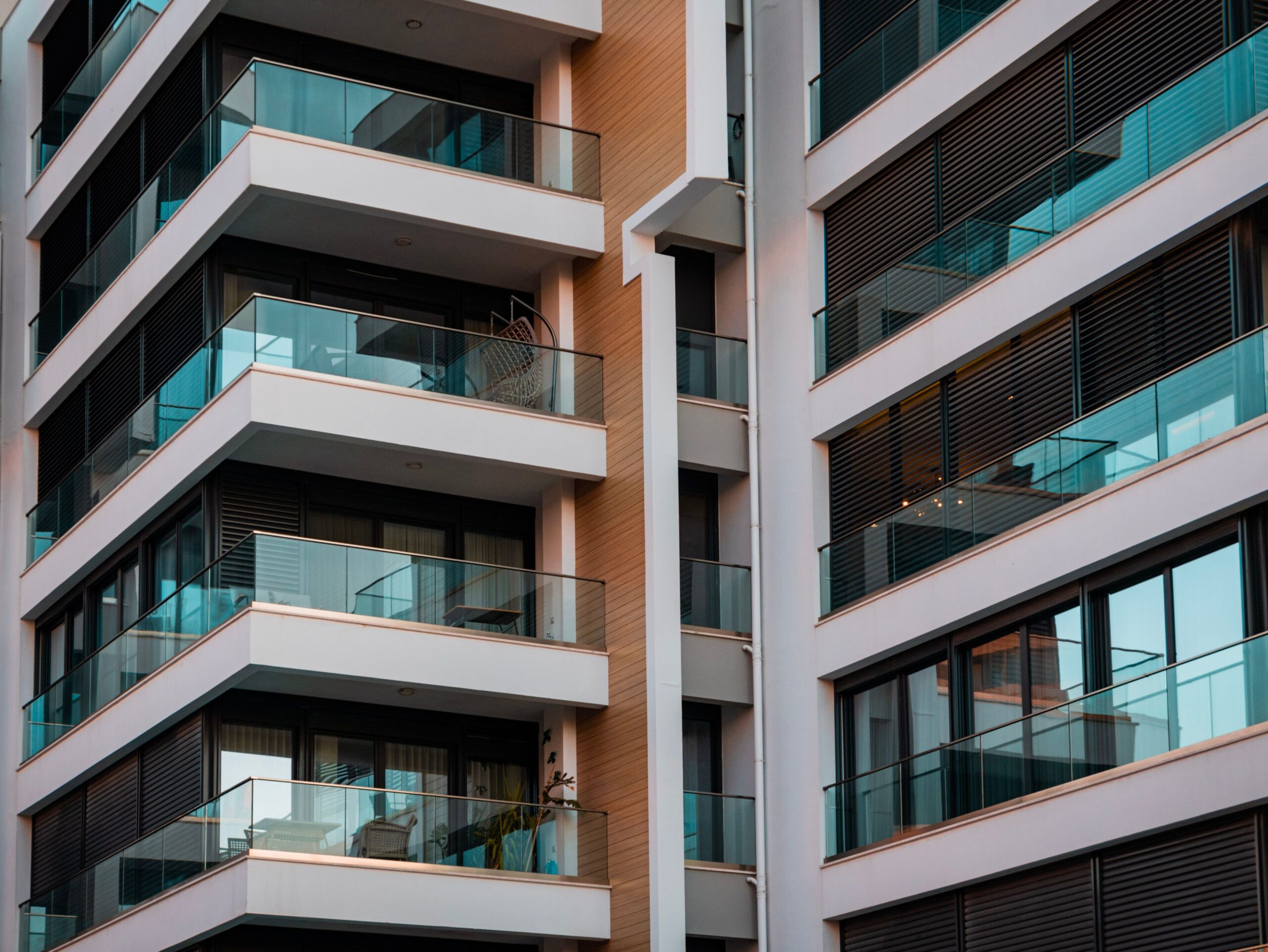 Modern residential building exterior